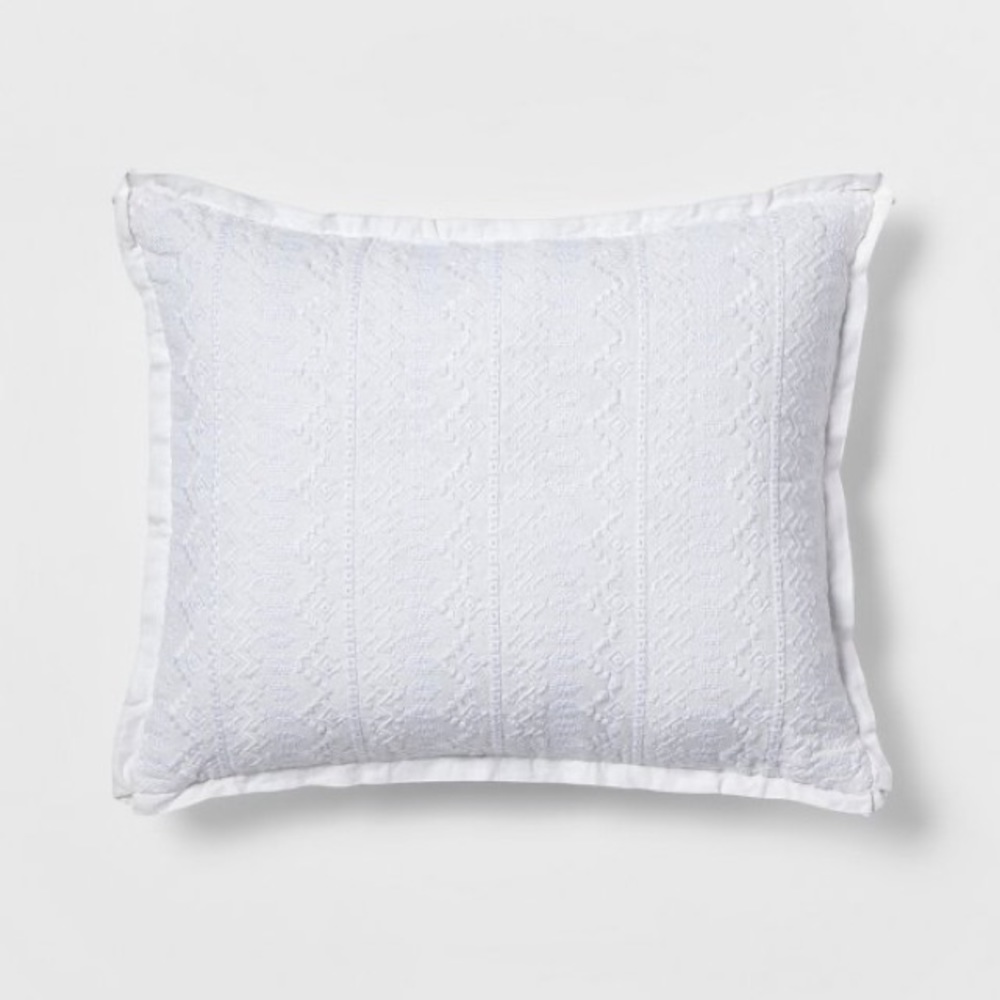 NWT ☁️Simply Shabby ChiC Embroidered Deco Pillow